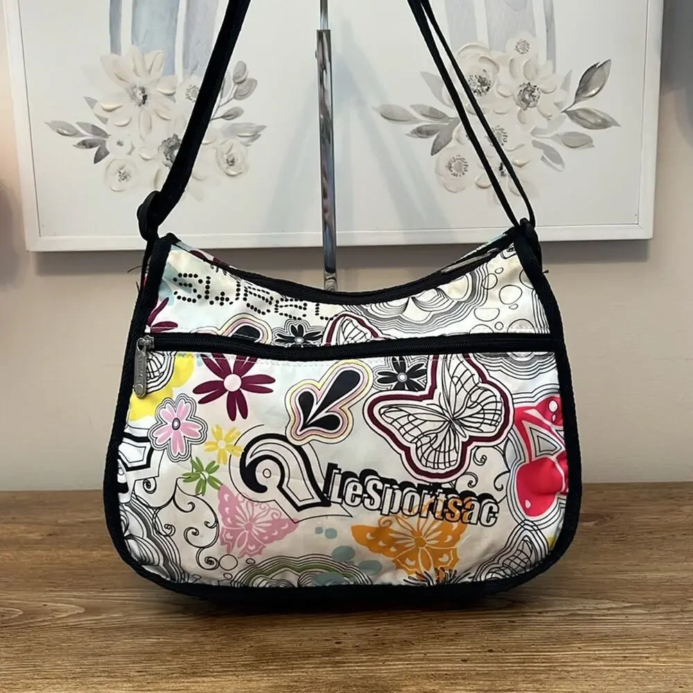 LeSportSac Classic Hobo in Butterfly and Floral Print